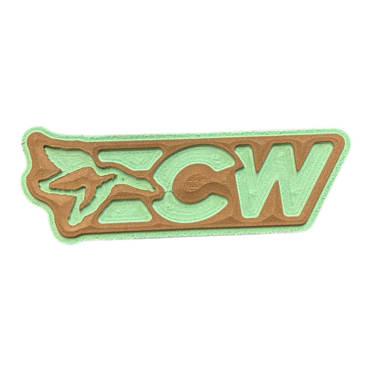 ECW 2.0 Logo Turtle Box Sticker