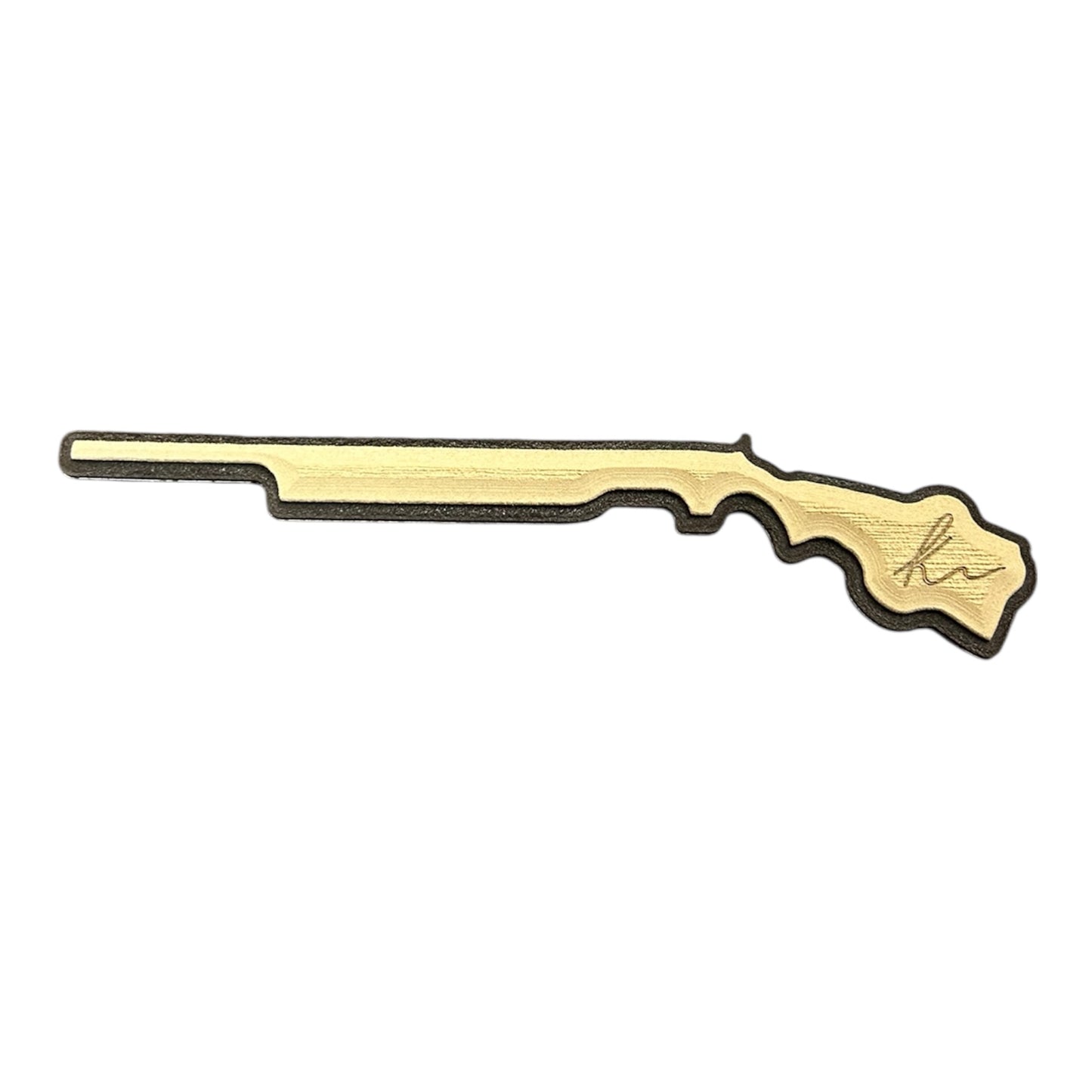 Shotgun Outline Turtle Box Foam Sticker