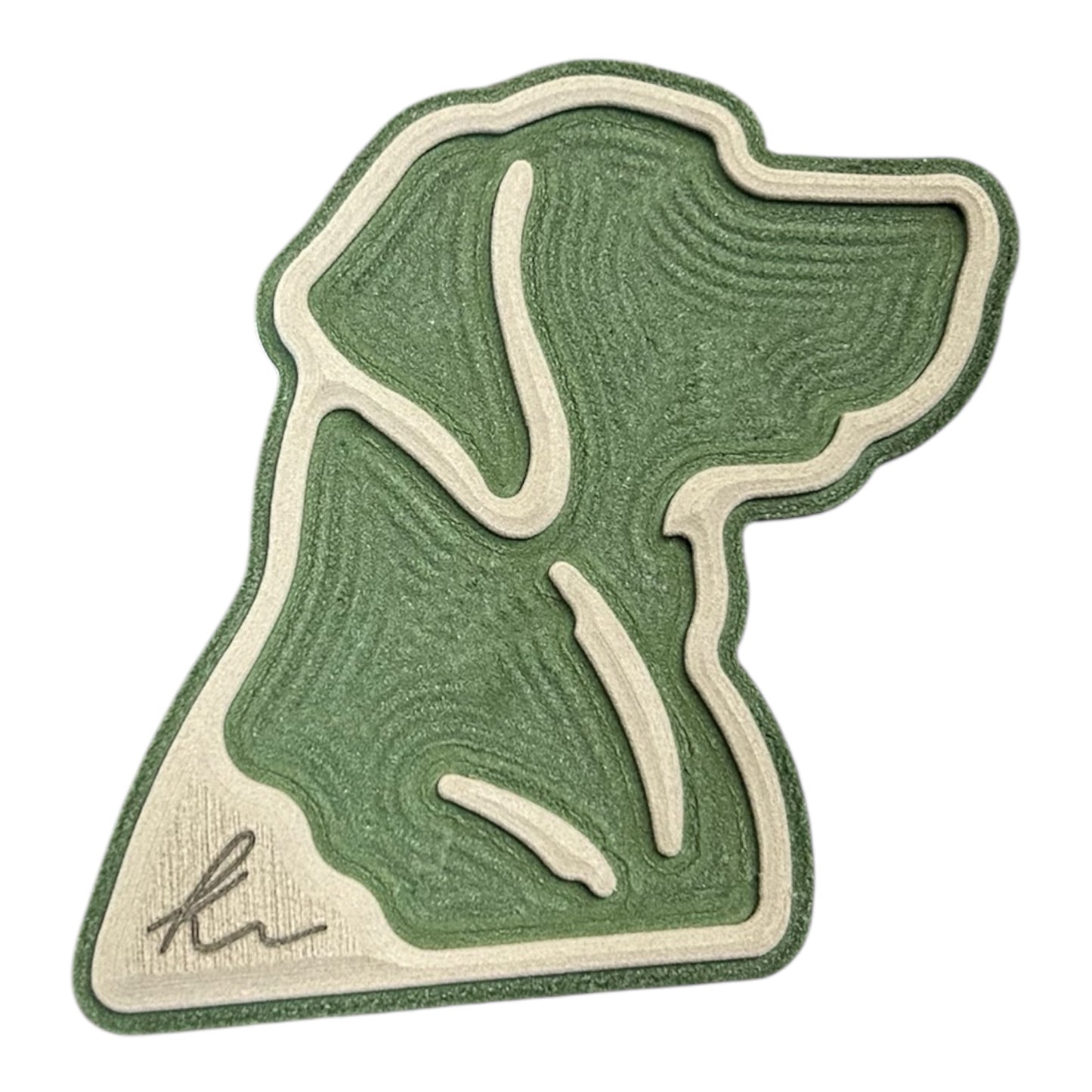 Lab Head Outline Turtle Box Foam Sticker