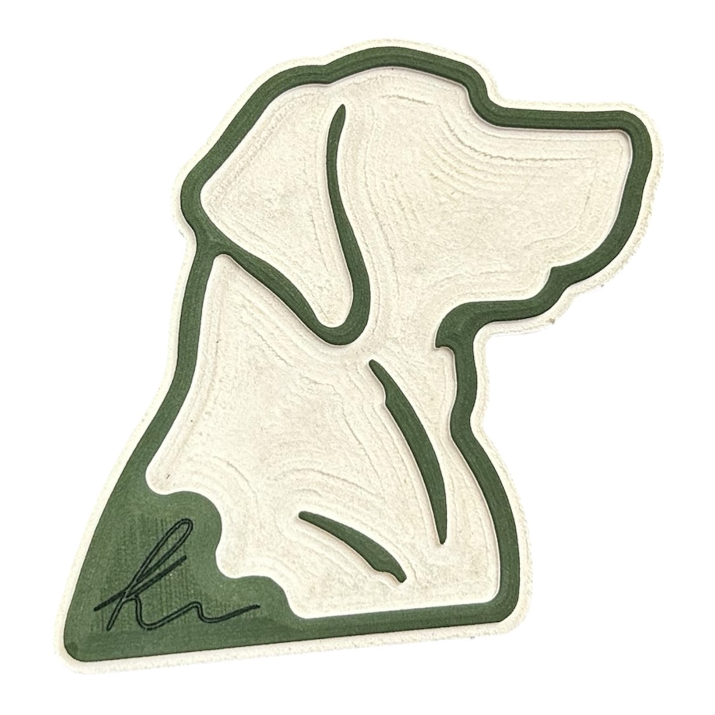 Lab Head Outline Turtle Box Foam Sticker