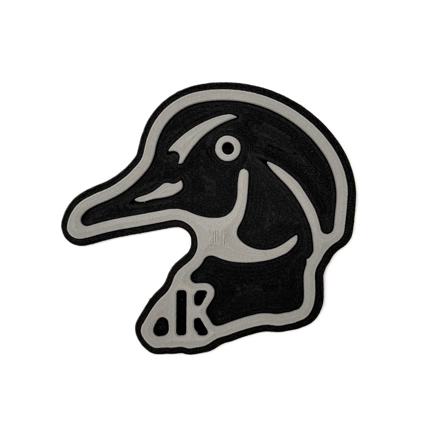 Wood Duck Head Outline Turtle Box Foam Sticker