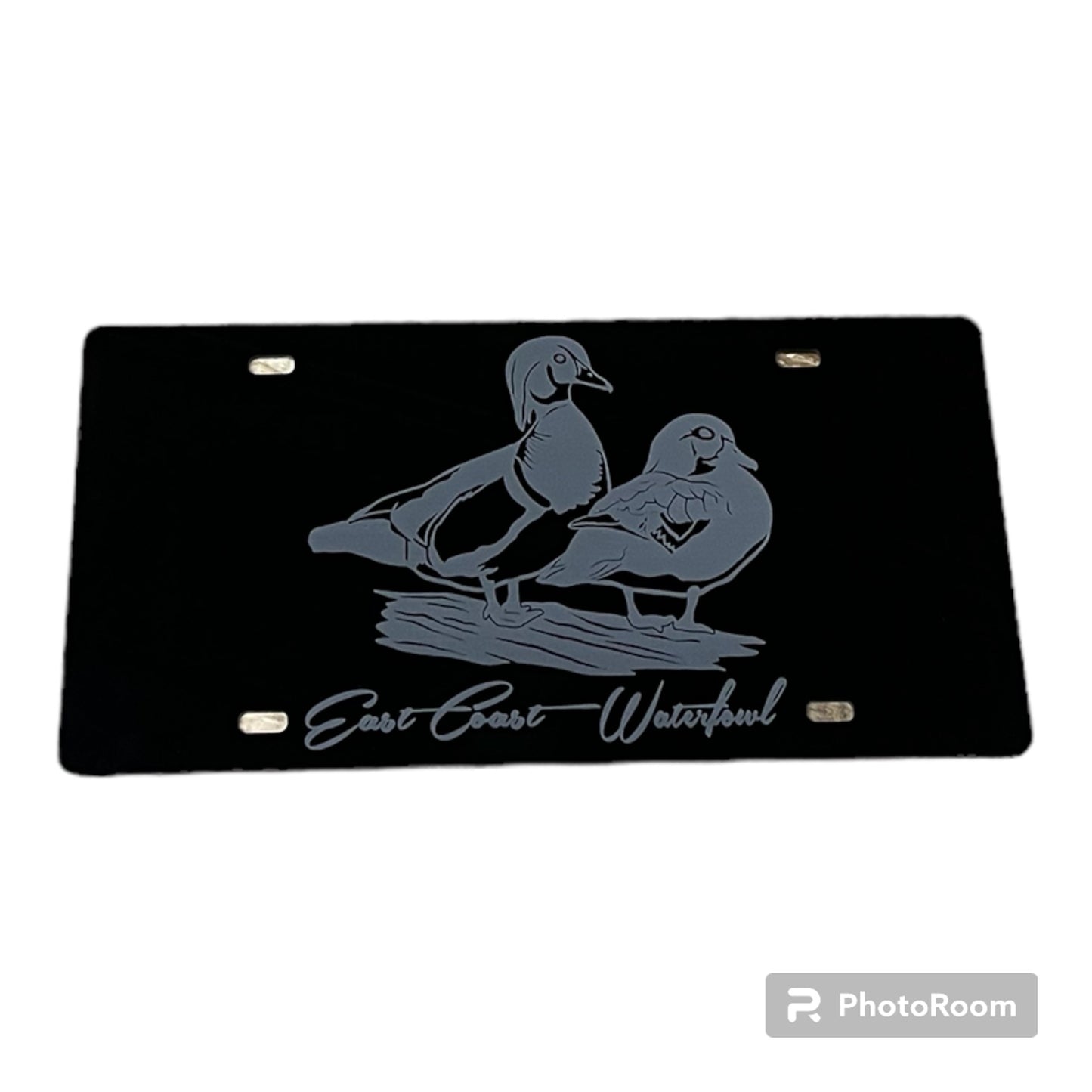 All Black Cypress Woodie License Plate