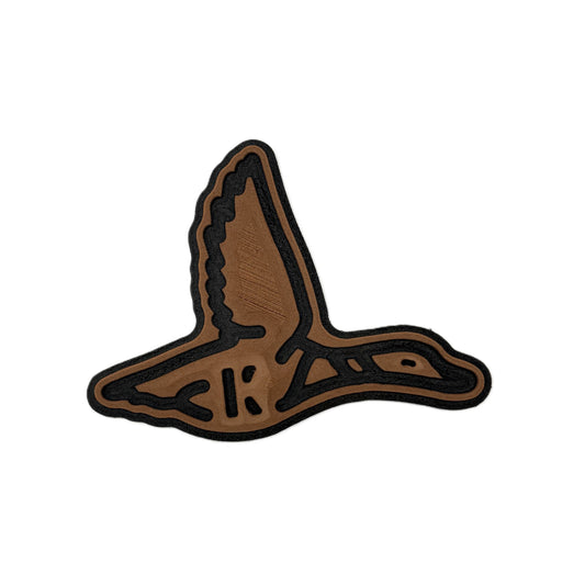 Flying Duck Outline Turtle Box Foam Sticker