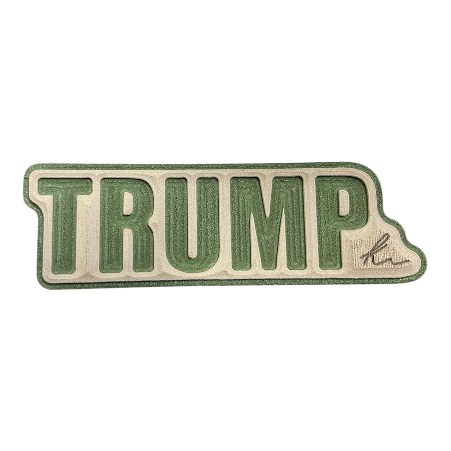 Trump Outline Turtle Box Foam Sticker