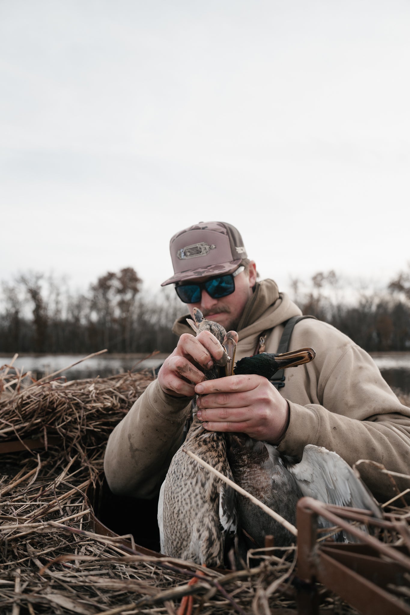 ECW 2.0 Logo Embroidered Duck Boat Hat