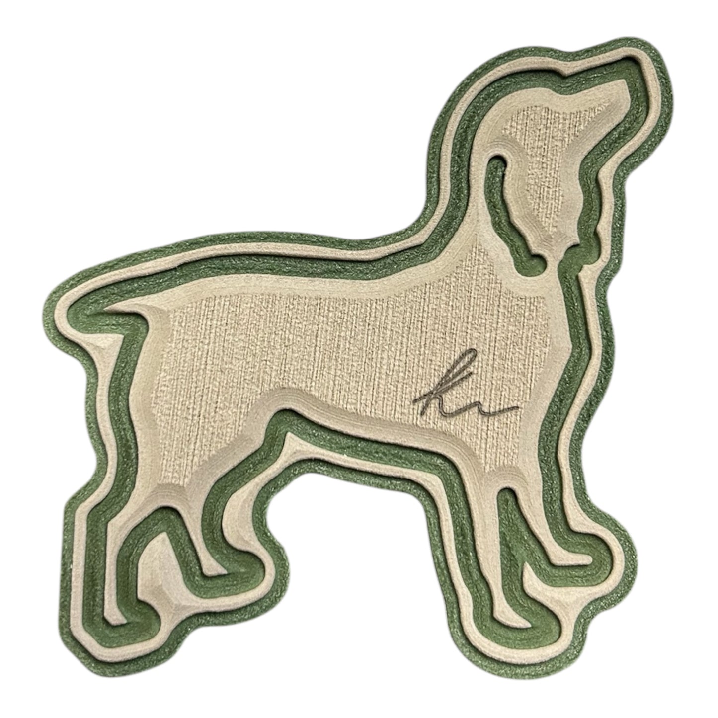 Boykin Outline Turtle Box Foam Sticker