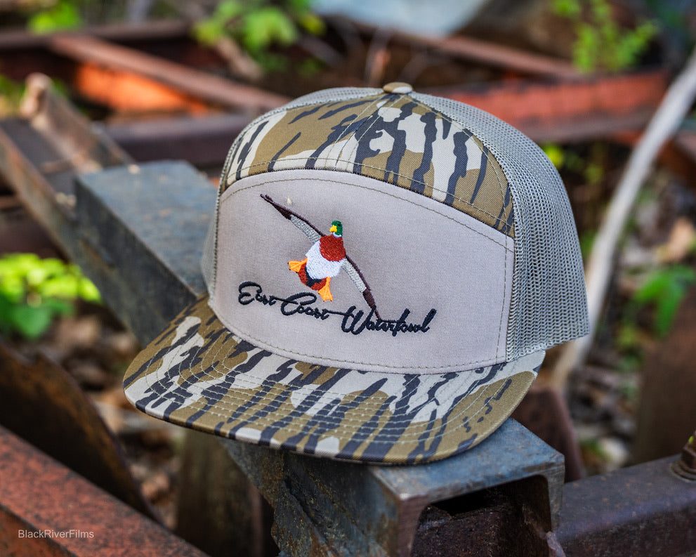 Embroidered Mallard Logo 7 Panel Hat