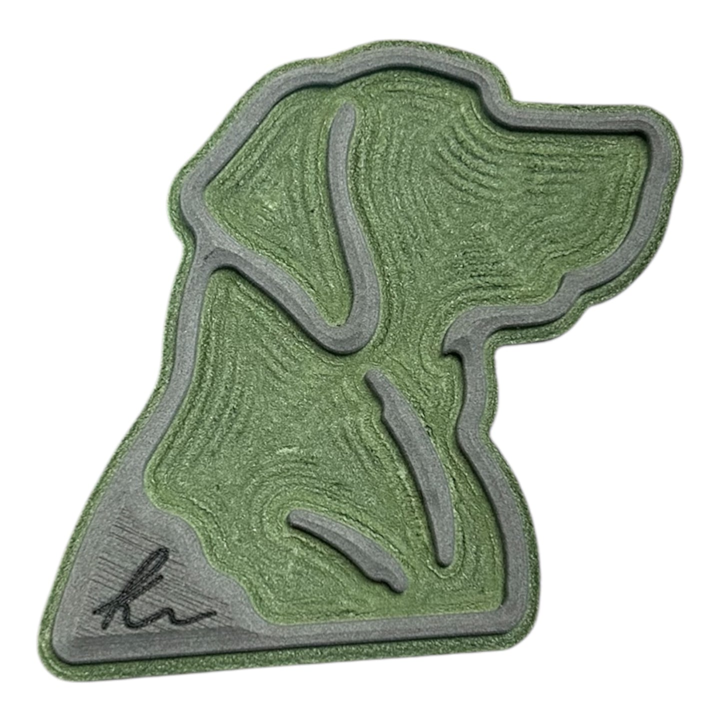Lab Head Outline Turtle Box Foam Sticker