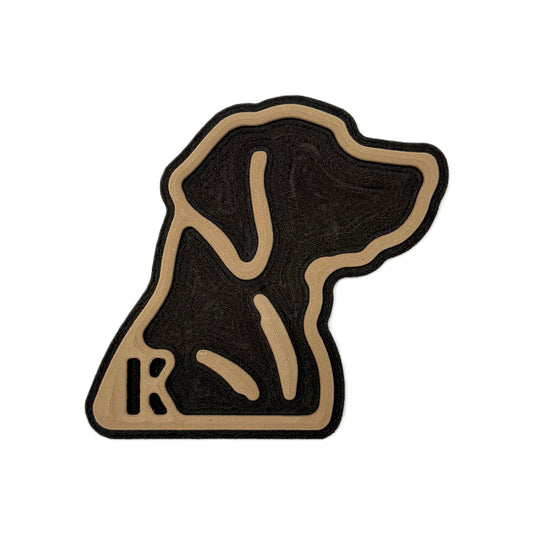 Lab Head Outline Turtle Box Foam Sticker