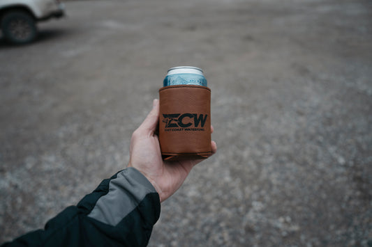 ECW 2.0 Logo Leather Beverage Holder
