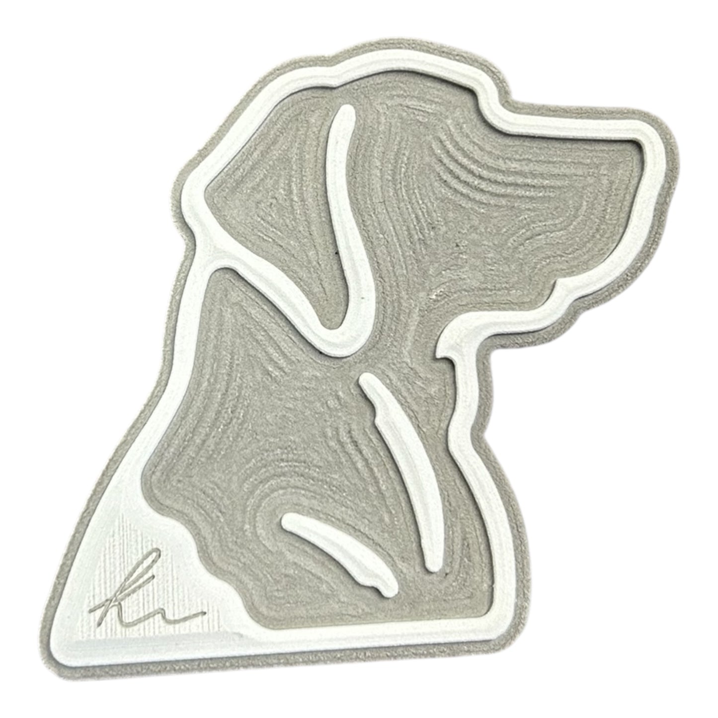 Lab Head Outline Turtle Box Foam Sticker