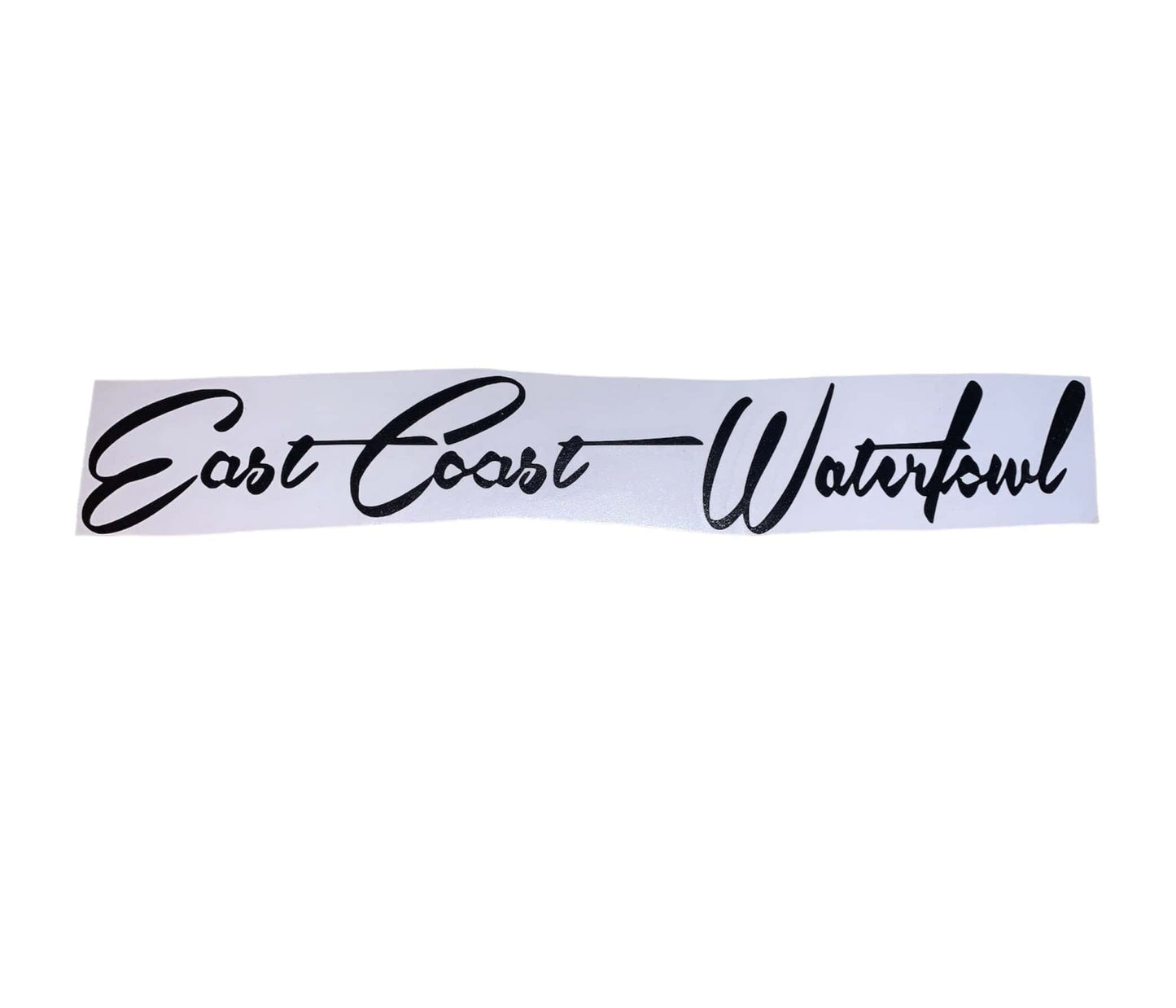 8" ECW Script Decal