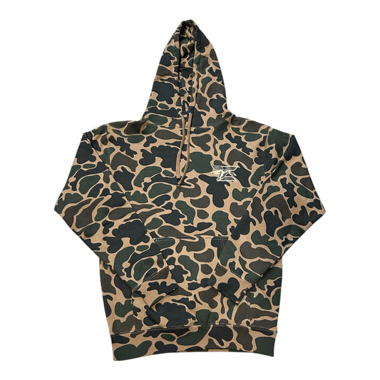 Youth Duck Boat Old School Camo Hoodie