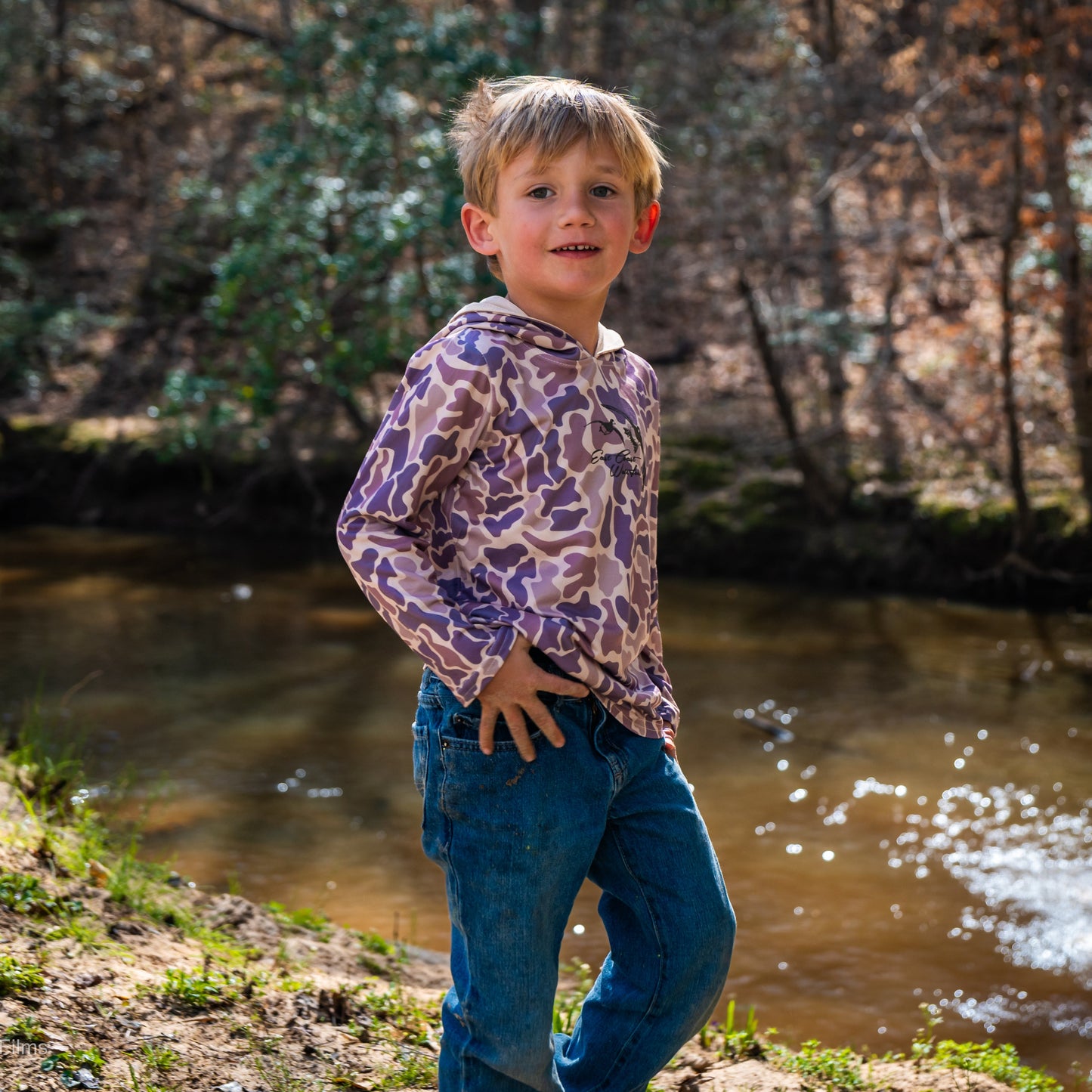 Old School Camo Long Sleeve Youth/Toddler T-Shirt