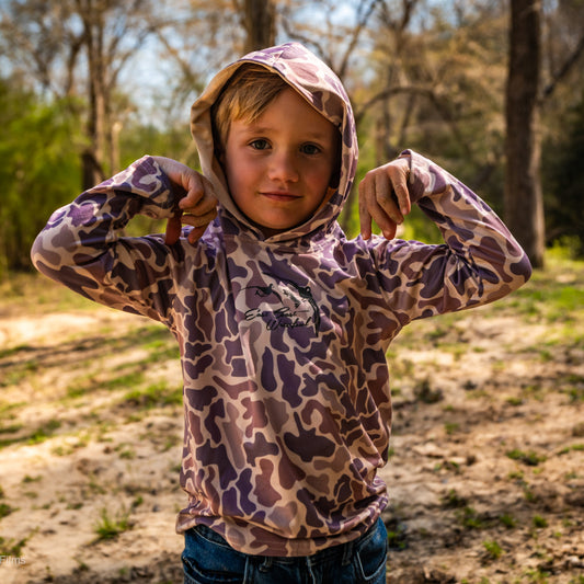 Old School Camo Long Sleeve Youth/Toddler T-Shirt