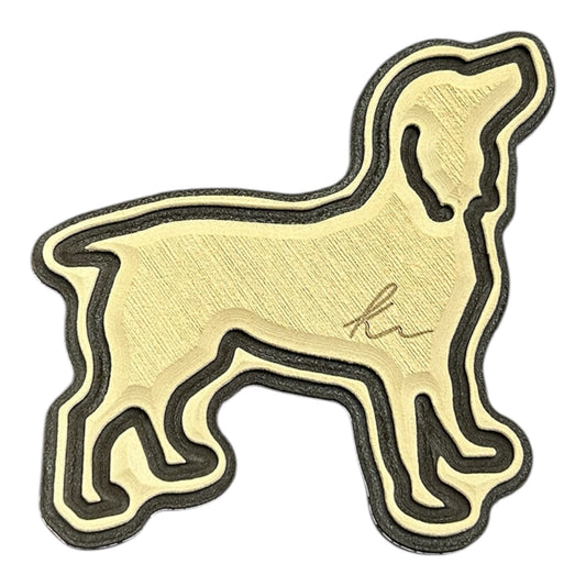 Boykin Outline Turtle Box Foam Sticker