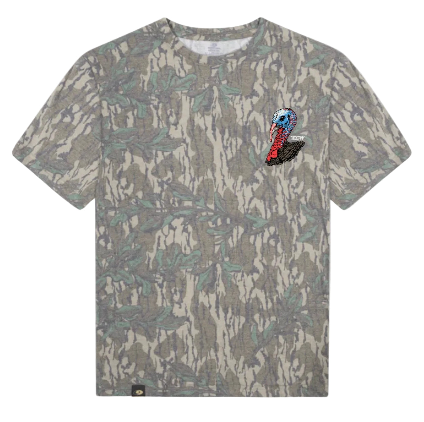 Turkey Head Green Leaf Camo T-Shirt