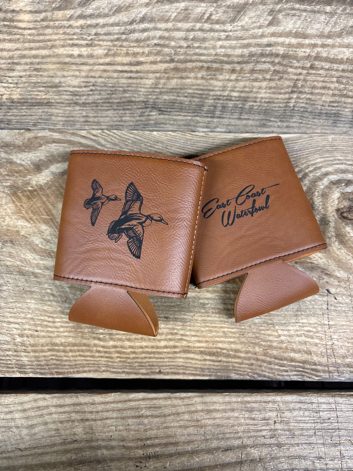 Banking Mallard Leather Beverage Holder