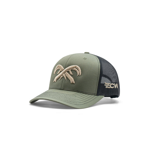 Puff Crossed Turkey Spurs Embroidered Hat