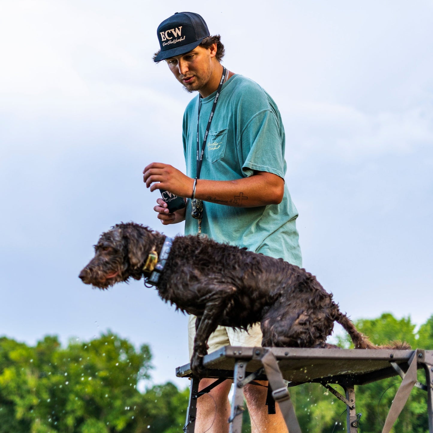 Embroidered ECW Logo - 7 Panel
