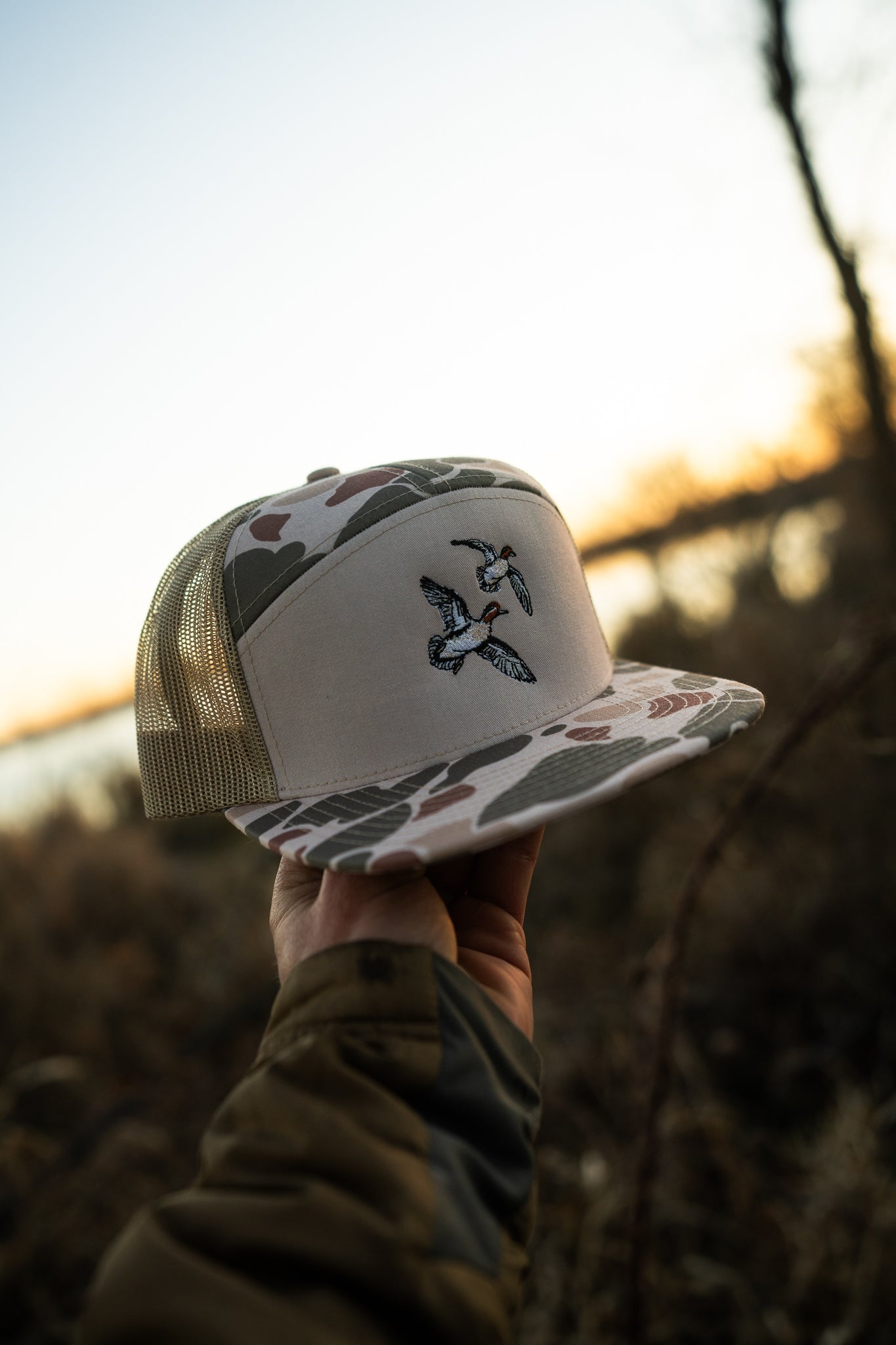 Banking Teal Embroidered Hats