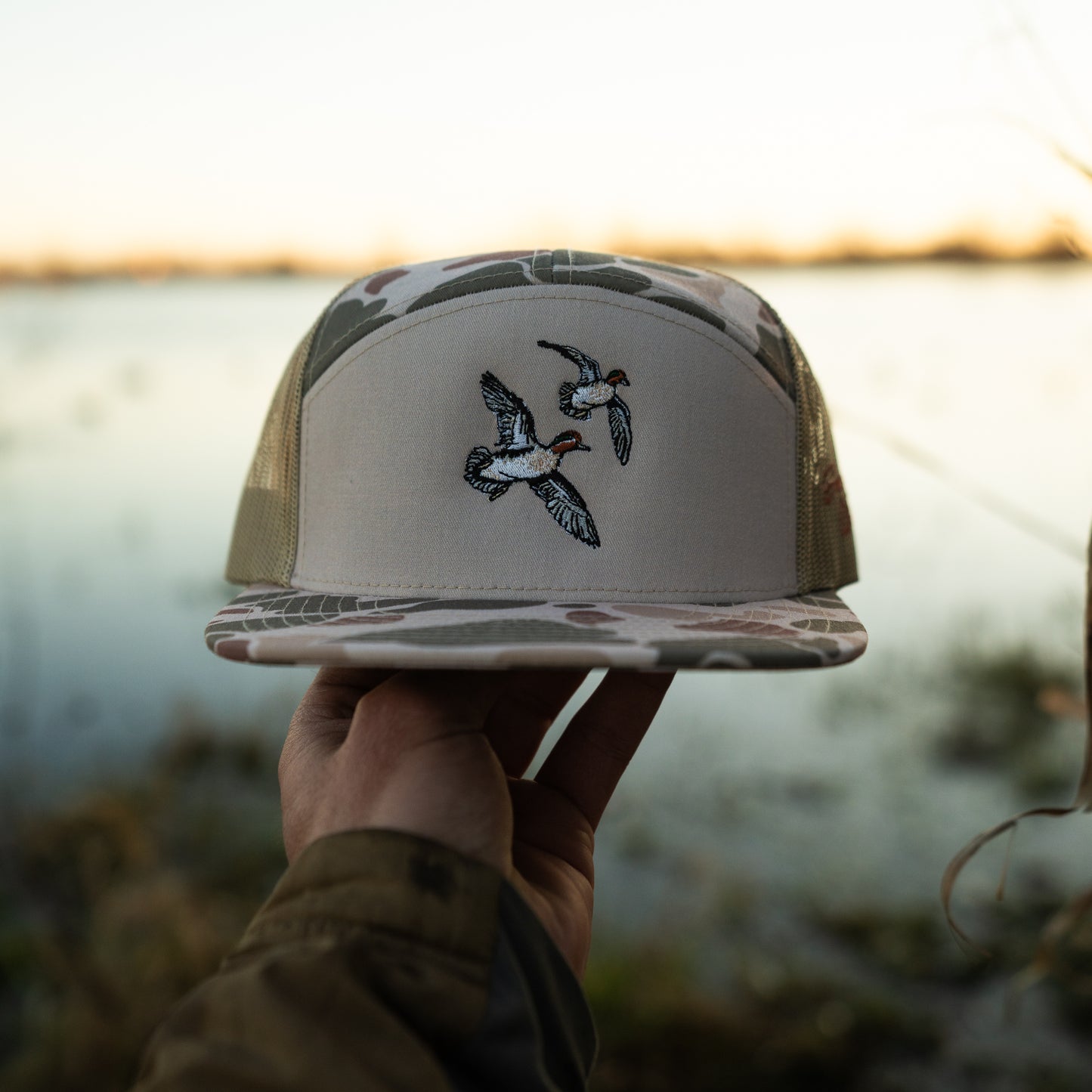Banking Teal Embroidered Hats