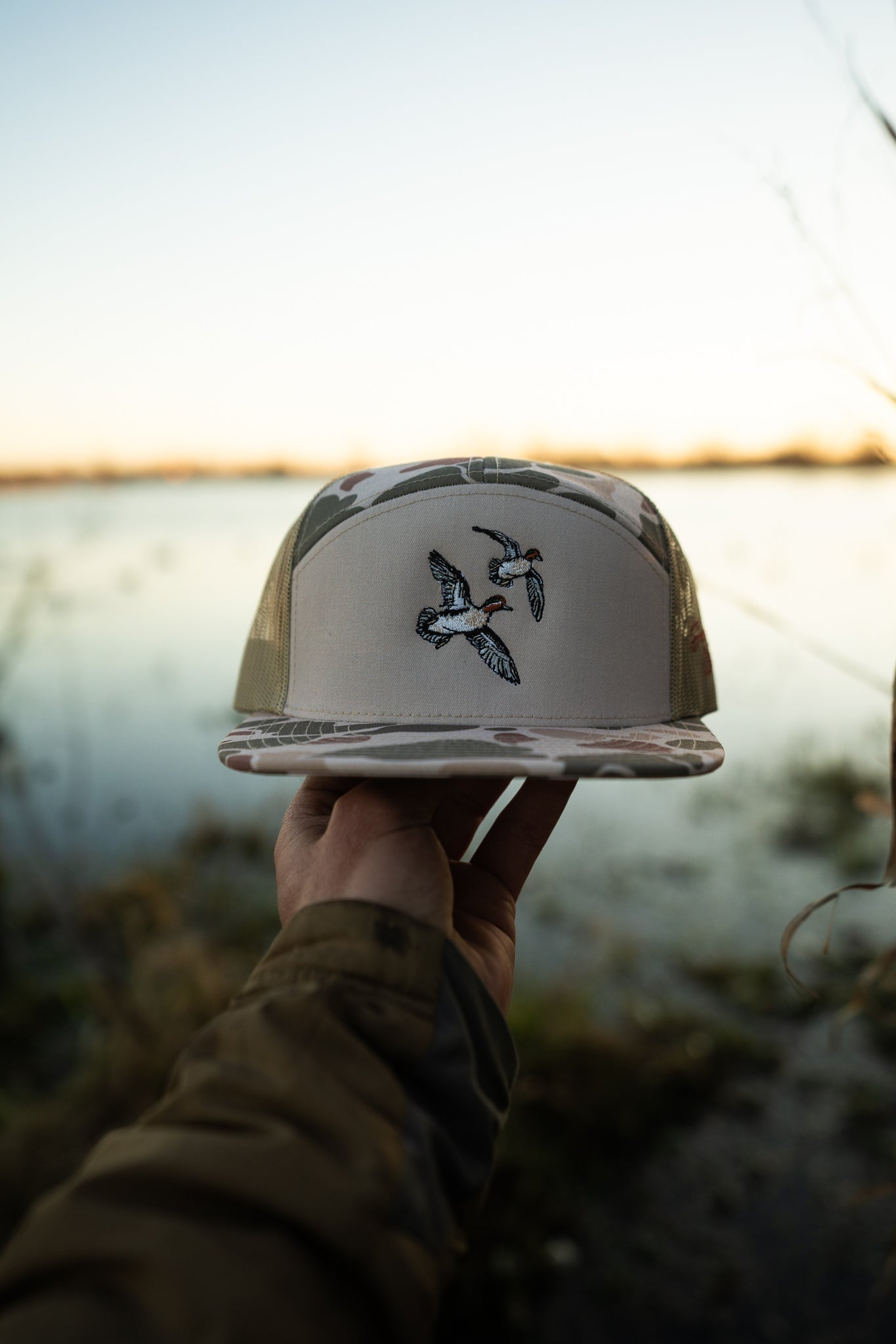 Banking Teal Embroidered Hats
