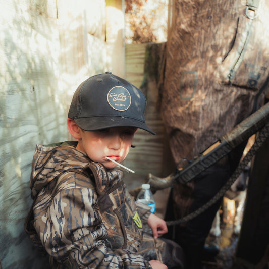 All Black Youth PVC Patch Hat