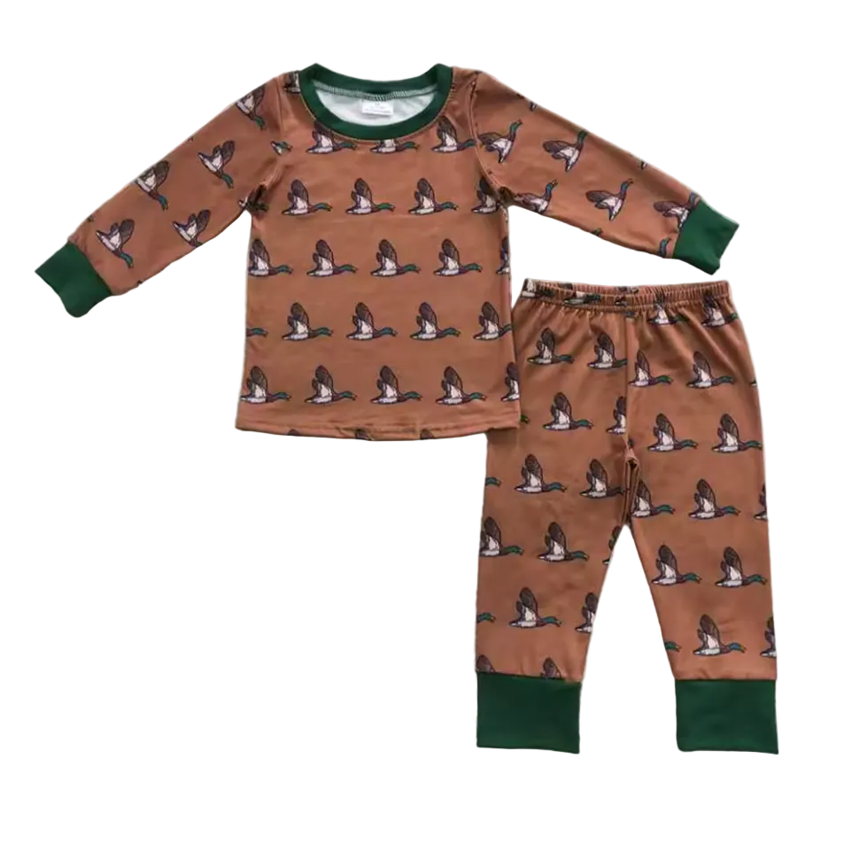 Brown Toddler/Youth Mallard Duck Pj's