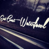 8" ECW Script Decal