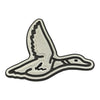 Flying Duck Outline Turtle Box Foam Sticker