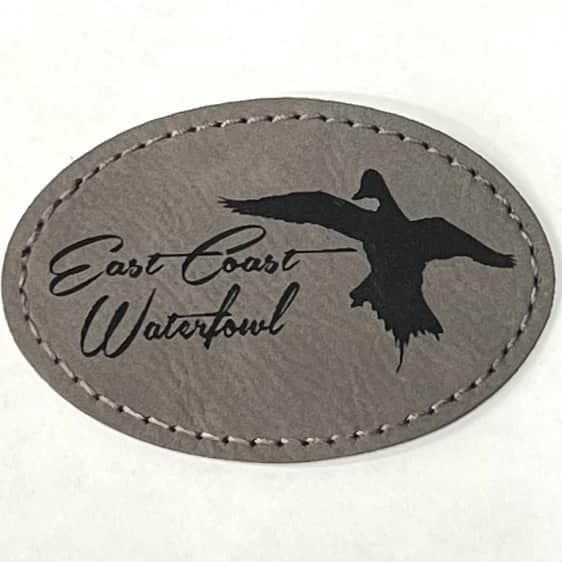 Gray Leather Pintail Patch