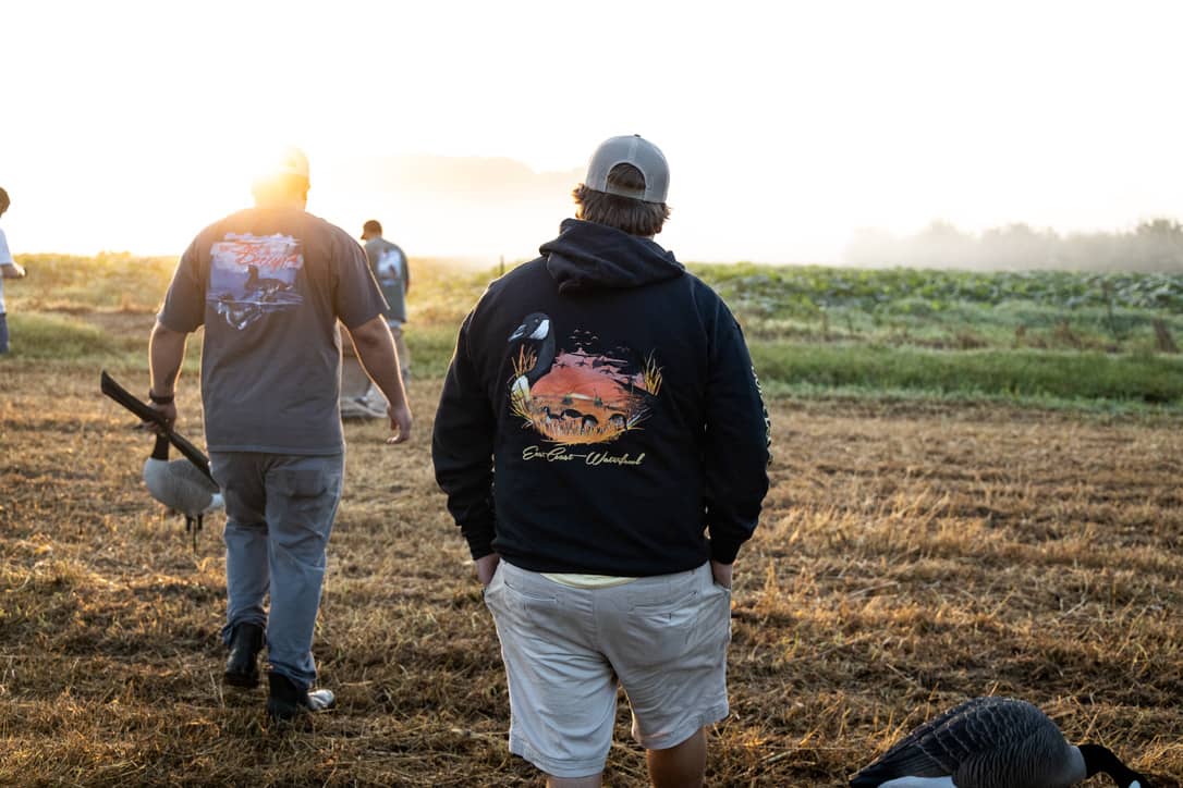 Black Scenic Goose Hoodie