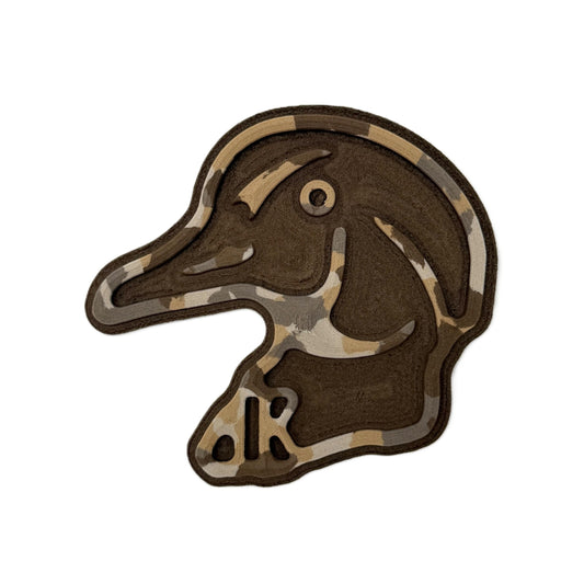 Wood Duck Head Outline Turtle Box Foam Sticker