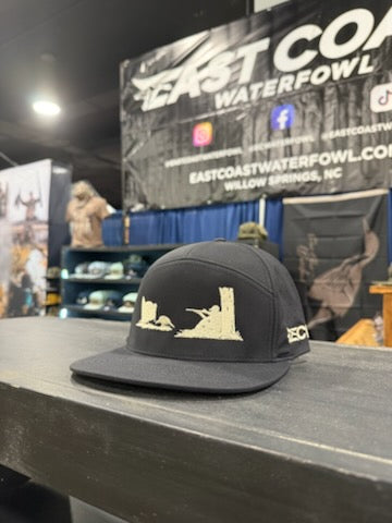 Turkey Hunt Scene Embroidered Hat