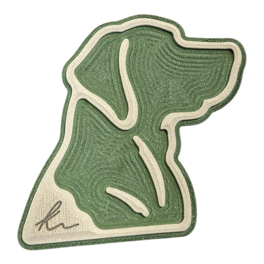 Lab Head Outline Turtle Box Foam Sticker