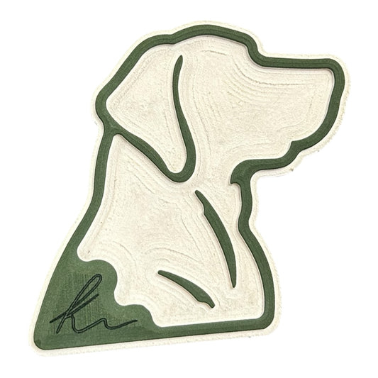 Lab Head Outline Turtle Box Foam Sticker