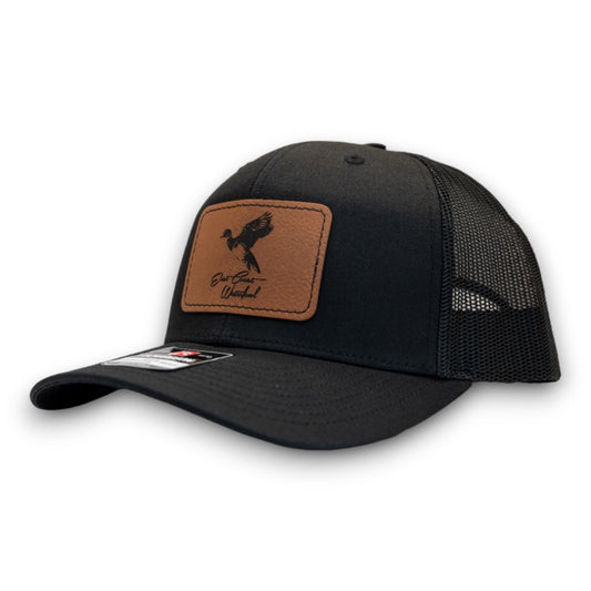 Leather Woodie Youth Patch Hat