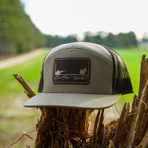 "His Last Steps" Leather Turkey Patch Hats East Coast Waterfowl