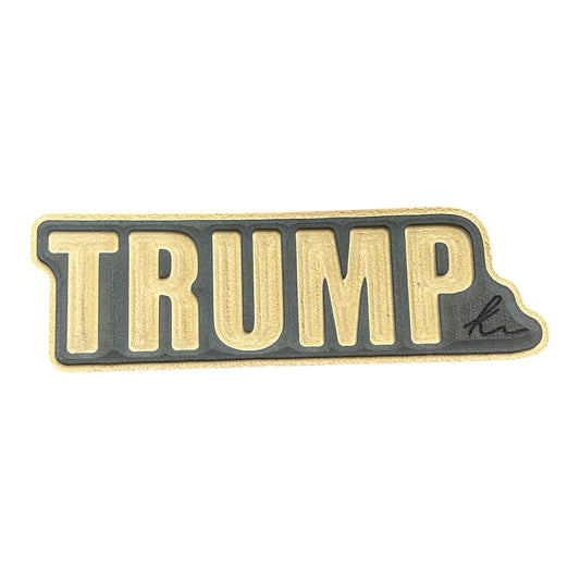 Trump Outline Turtle Box Foam Sticker