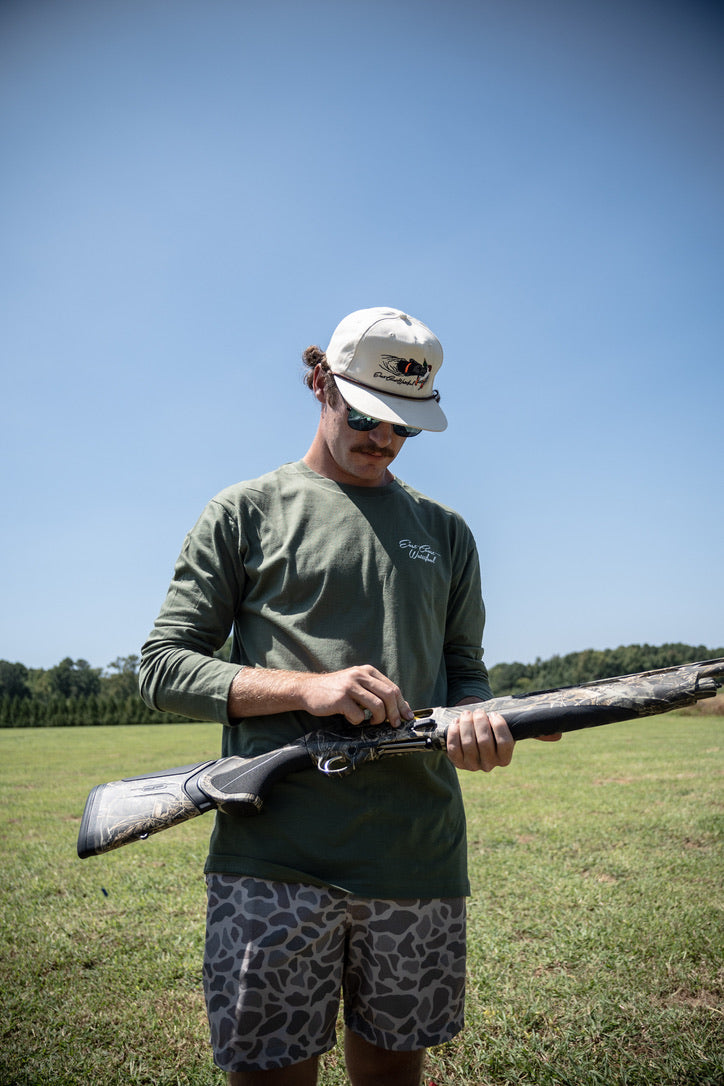 "Duck Stamp Contest Winner" Military Green Long Sleeve T-Shirt