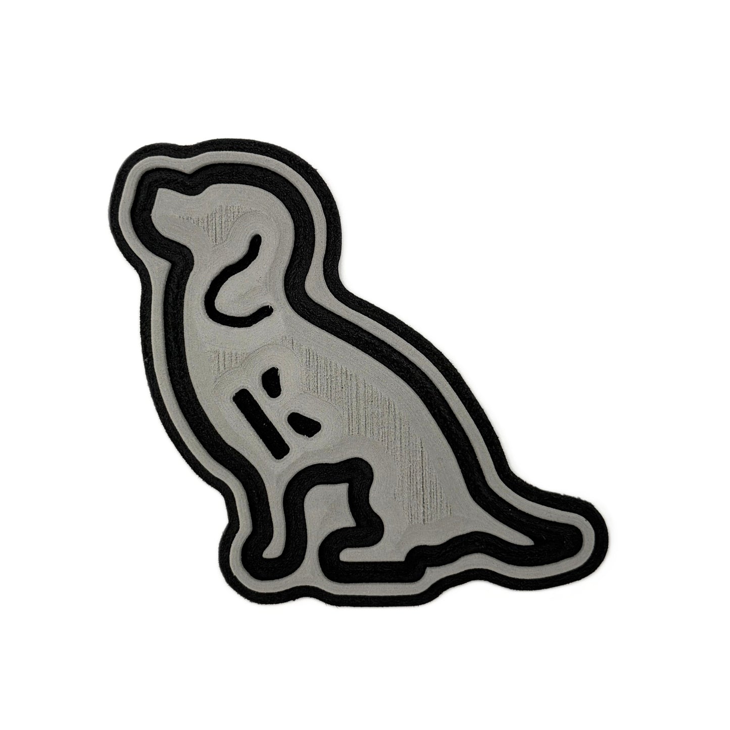 Sitting Beagle Outline Turtle Box Foam Sticker