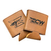 ECW 2.0 Logo Leather Beverage Holder