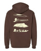 Duck Boat Brown Hoodie
