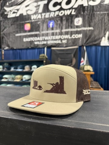 Turkey Hunt Scene Embroidered Hat