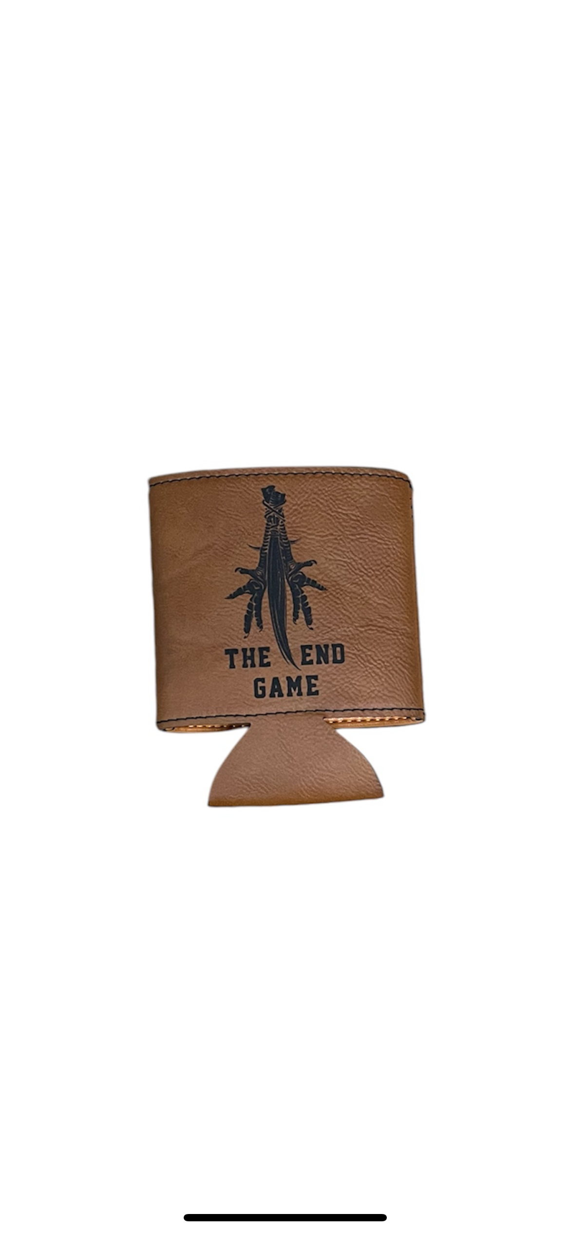 "The End Game" Leather Beverage Holder