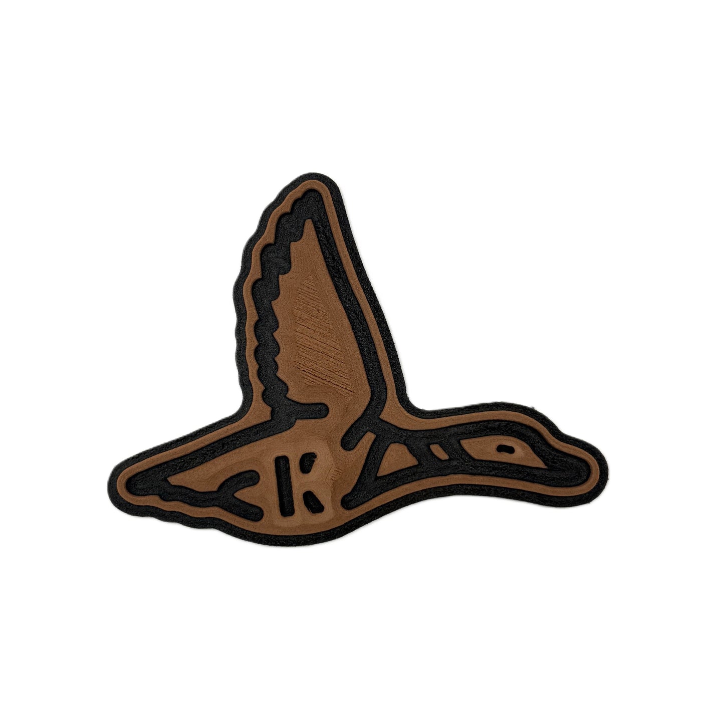 Flying Duck Outline Turtle Box Foam Sticker