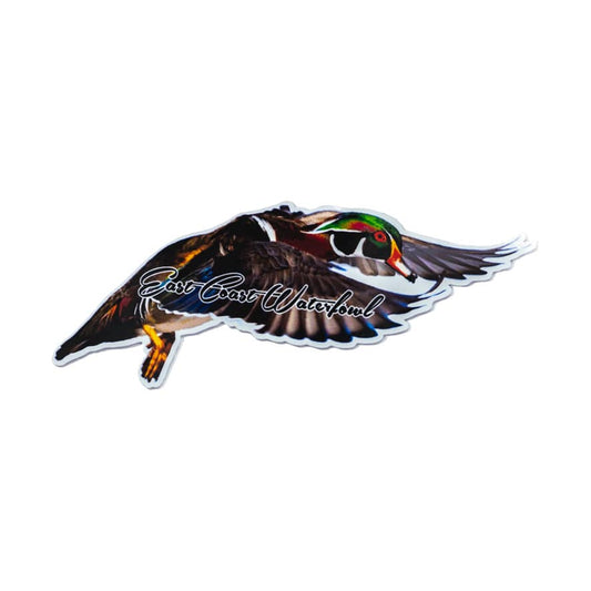 Flying Wood duck Decal