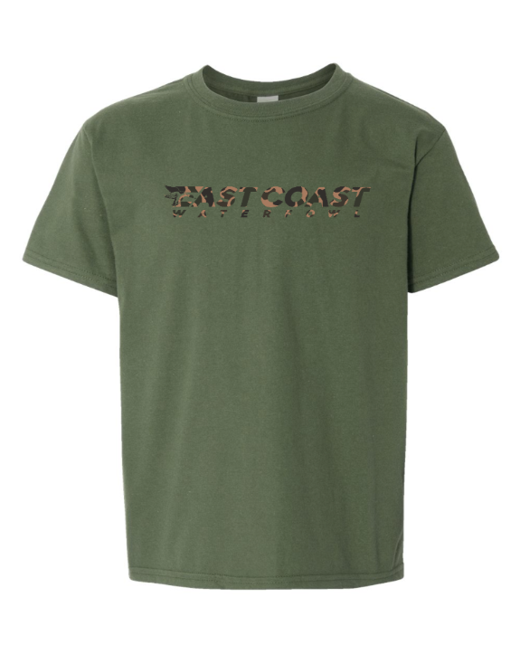 ECW 2.0 Logo Camo Script Youth T-Shirt