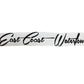 12" ECW Script Decal